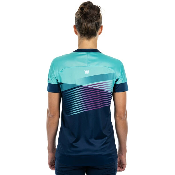 Cube Teamline Rundhals Kurzarm Trikot Damen Blau 5 Cube Teamline Rundhals Kurzarm Trikot Damen Blau – Bild 3