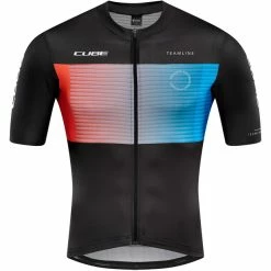 Cube Teamline Kurzarm Trikot Herren Schwarz/bunt
