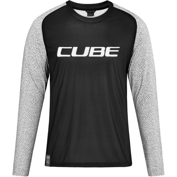 Cube Vertex Rundhals Langarm Trikot Herren Schwarz/grau 3 Cube Vertex Rundhals Langarm Trikot Herren Schwarz/grau