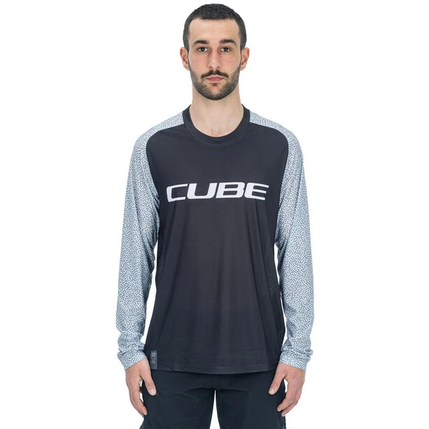 Cube Vertex Rundhals Langarm Trikot Herren Schwarz/grau 4 Cube Vertex Rundhals Langarm Trikot Herren Schwarz/grau – Bild 2
