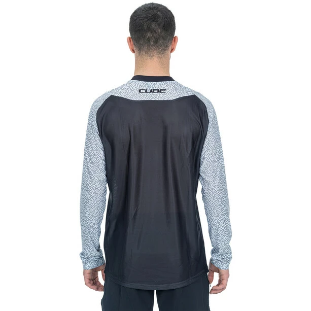 Cube Vertex Rundhals Langarm Trikot Herren Schwarz/grau 5 Cube Vertex Rundhals Langarm Trikot Herren Schwarz/grau – Bild 3