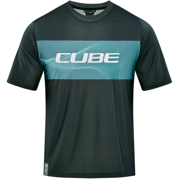 Cube Vertex Rundhals Kurzarm Trikot Herren Schwarz/türkis 3 Cube Vertex Rundhals Kurzarm Trikot Herren Schwarz/türkis