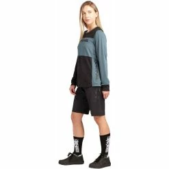 Dakine Thrilluim Langarm Trikot Damen Blau/schwarz -Cityräder magasin en ligne dakine thrilluim long sleeved jersey women blue 5