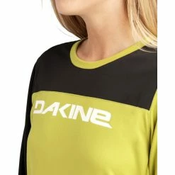 Dakine Thrilluim Langarm Trikot Damen Schwarz/gelb -Cityräder magasin en ligne dakine thrilluim long sleeved jersey women green 5