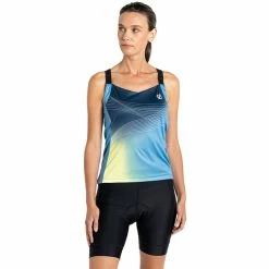 Dare 2b AEP Stimulus Weste Damen Blau -Cityräder magasin en ligne dare 2b aep stimulus vest women niagara blue sound print 4