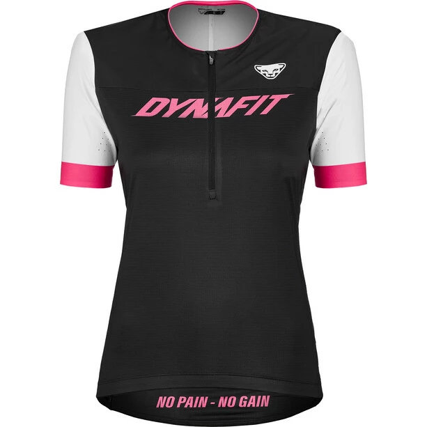 Dynafit Ride Light Kurzarm Tee Mit Durchgehendem Reißverschluss Damen Schwarz/weiß 3 Dynafit Ride Light Kurzarm Tee Mit Durchgehendem Reißverschluss Damen Schwarz/weiß