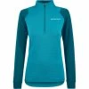 Endura SingleTrack Fleece Trikot Damen Petrol -Cityräder magasin en ligne endura singletrack fleece jersey women deep teal 1