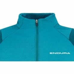 Endura SingleTrack Fleece Trikot Damen Petrol -Cityräder magasin en ligne endura singletrack fleece jersey women deep teal 2