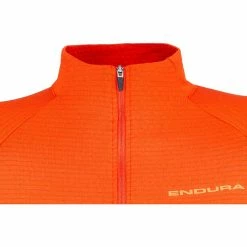 Endura SingleTrack Fleece Trikot Damen Orange -Cityräder magasin en ligne endura singletrack fleece jersey women paprika 2
