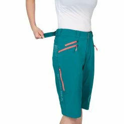 Endura SingleTrack II Shorts Damen Petrol -Cityräder magasin en ligne endura singletrack ii shorts women spruce green 4