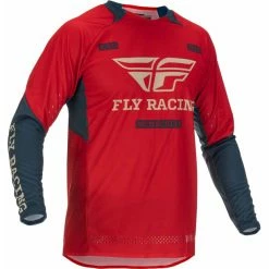 Fly Racing Evo Langarm Trikot Herren Rot