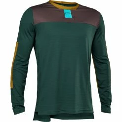 Fox Defend Foxhead Langarm Trikot Herren Petrol