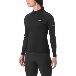 Giro Chrono Pro Windbloc Langarm Trikot Damen Schwarz -Cityräder magasin en ligne giro chrono pro windbloc ls jersey women black 4