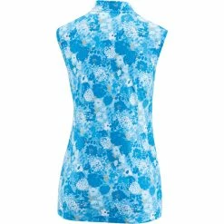 Gonso Ledava Halfzip Trikot Ärmellos Damen Türkis -Cityräder magasin en ligne gonso ledava sl halszip jersey women bluefish allover 2