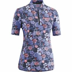 Gonso Savinja Kurzarm Halfzip Trikot Damen Lila