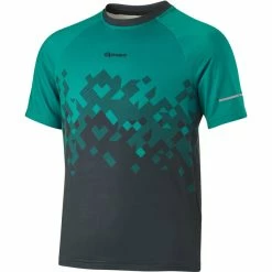 Gonso Toblino Kurzarm Fahrradshirt Mit 1/2 Reißverschluss Kinder Grün/grau -Cityräder magasin en ligne gonso toblino half zip ss bike shirt kids quetzal green 3