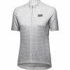 GOREWEAR Grid Fade Trikot Damen Grau/weiß -Cityräder magasin en ligne gore wear grid fade jersey women lab gray white 1