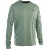 ION DriRelease S_Logo Langarm Tee Herren Oliv -Cityräder magasin en ligne ion drirelease s logo ls tee men sea grass 1