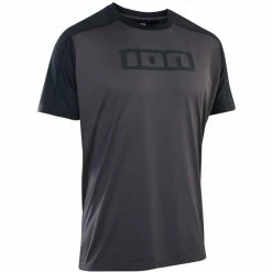 ION Logo Kurzarm Bike Tee Herren Grau/schwarz