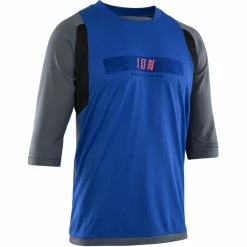 ION Scrub AMP 3/4-Arm Trikot Herren Grau/blau