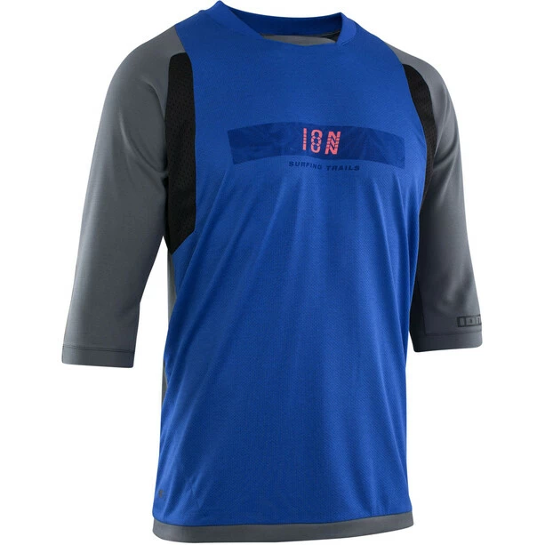ION Scrub AMP 3/4-Arm Trikot Herren Grau/blau 3 ION Scrub AMP 3/4-Arm Trikot Herren Grau/blau