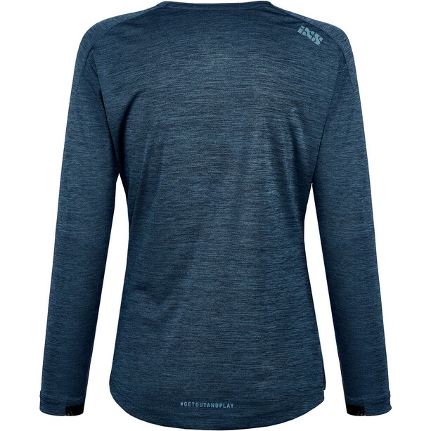 IXS Flow Langarm Trikot Damen Blau 5 IXS Flow Langarm Trikot Damen Blau – Bild 3