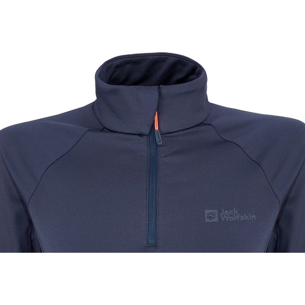 Jack Wolfskin Morobbia Half-Zip Jacke Damen Lila 4 Jack Wolfskin Morobbia Half-Zip Jacke Damen Lila – Bild 2