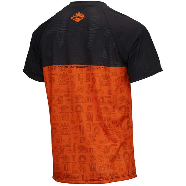 KENNY Charger Kurzarm Trikot Herren Schwarz/orange 4 KENNY Charger Kurzarm Trikot Herren Schwarz/orange – Bild 2