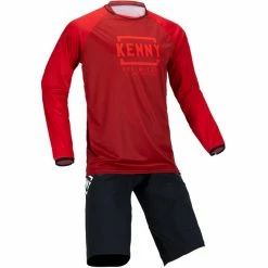 KENNY Defiant Langarm Trikot Herren Rot -Cityräder magasin en ligne kenny defiant long sleeved jersey men red 3