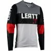 Leatt MTB Gravity 4.0 Langarmtrikot Jugend Grau/rot -Cityräder magasin en ligne leatt mtb gravity 40 ls jersey youth titanium 1