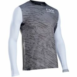 Northwave Bomb Langarm Trikot Herren Oliv/grau