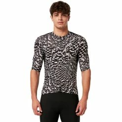 Oakley Endurance Dazzle Camo Kurzarm Trikot Herren Schwarz/grau -Cityräder magasin en ligne oakley endurance dazzle camo ss jersey men abstract black grey 4