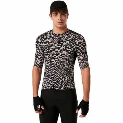 Oakley Endurance Dazzle Camo Kurzarm Trikot Herren Schwarz/grau -Cityräder magasin en ligne oakley endurance dazzle camo ss jersey men abstract black grey 6