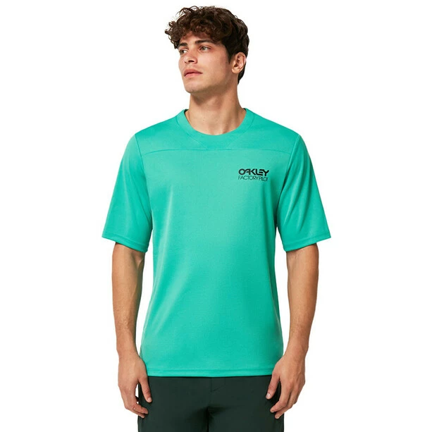 Oakley Factory Pilot Lite MTB II Kurzarm Trikot Herren Türkis 6 Oakley Factory Pilot Lite MTB II Kurzarm Trikot Herren Türkis – Bild 4