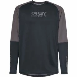 Oakley Factory Pilot MTB II Langarm Trikot Herren Schwarz/grau