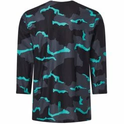 Oakley Ride Free Langarm Trikot Herren Schwarz/türkis -Cityräder magasin en ligne oakley ride free ls jersey men b1b camo black mint grey 2
