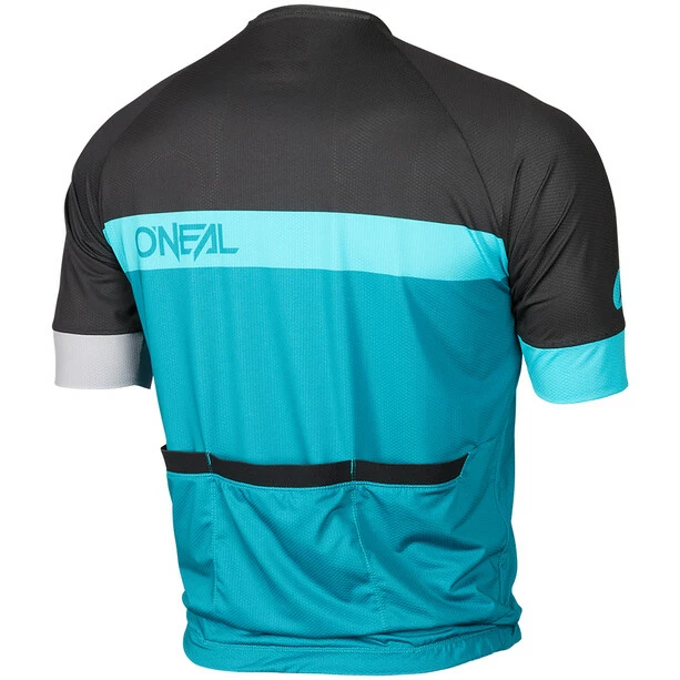 O'Neal Aerial Split V.23 Kurzarm Trikot Herren Türkis/schwarz 4 O'Neal Aerial Split V.23 Kurzarm Trikot Herren Türkis/schwarz – Bild 2