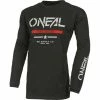 O'Neal Element Langarm Baumwoll-Trikot Herren Schwarz/grau -Cityräder magasin en ligne oneal element ls cotton jersey men squadron black gray 1