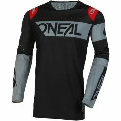 O'Neal Prodigy Langarm Trikot Herren Schwarz/grau
