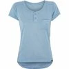 Patagonia Cap Cool Trail Bike Henley Kurzarmtrikot Damen Blau