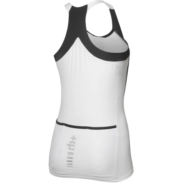 Rh+ Logo Oberteil Ärmellos Damen Weiß 4 Rh+ Logo Oberteil Ärmellos Damen Weiß – Bild 2