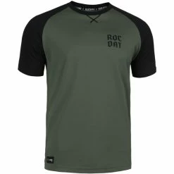 ROCDAY Park Kurzarm Trikot Herren Grün/schwarz