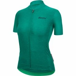 Santini Colore Puro Kurzarm Trikot Damen Grün -Cityräder magasin en ligne santini colore puro ss jersey women green 2