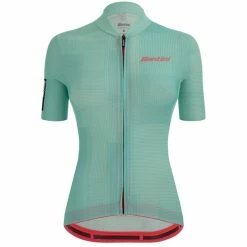 Santini Delta Kinetic Kurzarm-Trikot Damen Türkis