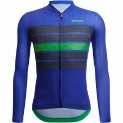 Santini Eco Sleek Bengal Langarm Trikot Herren Blau