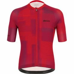 Santini Karma Kinetic Kurzarm-Trikot Herren Rot