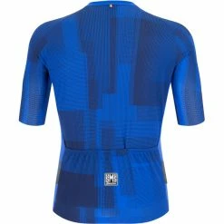 Santini Karma Kinetic Kurzarm-Trikot Herren Blau -Cityräder magasin en ligne santini karma kinetic shortsleeve jersey men royal 3