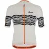 Santini Tono Profilo Kurzarm-Trikot Herren Weiß/schwarz -Cityräder magasin en ligne santini tono profilo shortsleeve jersey men white 1