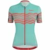 Santini Tono Profilo Kurzarm-Trikot Damen Türkis/rot -Cityräder magasin en ligne santini tono profilo shortsleeve jersey women water 1
