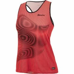 Santini Vortex Ärmelloses Shirt Damen Rot/schwarz -Cityräder magasin en ligne santini vortex sl shirt women granatine 2